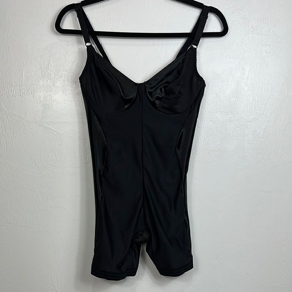 Victoria's Secret Vintage One Piece Gusseted Shapewear In Black Size 36C